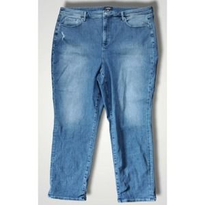 COPY - NYDJ Margot Girlfriend Jeans High Rise Lift Tuck Size 20W Color: Lunar